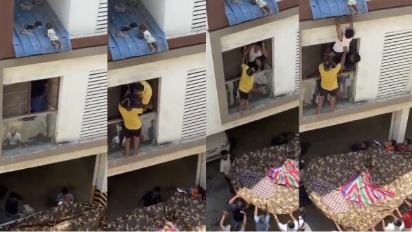 பால்கனியில் இருந்து விழுந்து மீட்கப்பட்ட குழந்தையின் தாய் தற்கொலை