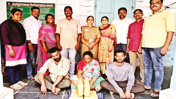 7½ கிலோ கஞ்சா பறிமுதல் - பெண் உள்பட 3 பேர் கைது