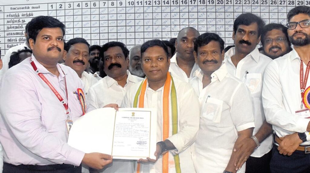 தமிழகத்தில் அதிக வாக்குகள் வித்தியாசத்தில் சசிகாந்த் செந்தில் வெற்றி