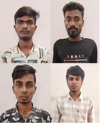 உணவகத்தில் உரிமையாளரை மிரட்டி பிரைடு ரைஸ் - 4 பேர் கைது