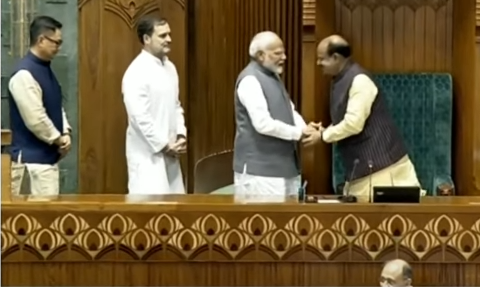 மக்களவை புதிய சபாநாயகராக ஓம் பிர்லா மீண்டும் தேர்வு – மோடி, ராகுல்காந்தி வாழ்த்து