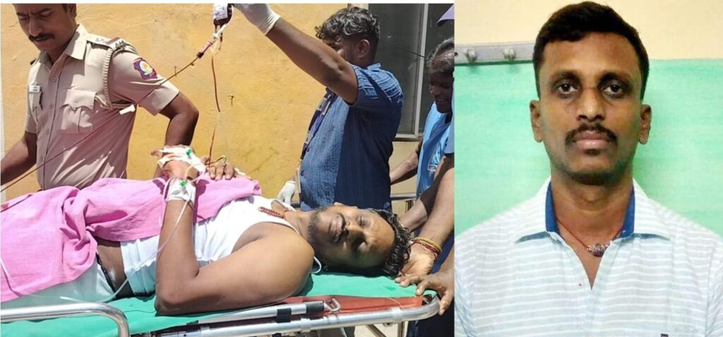 ரவுடியும், பாஜக பிரமுகருமான சீர்காழி சத்யாவை துப்பாக்கியால் சுட்டு பிடித்தது போலீஸ்