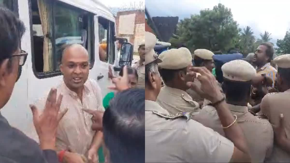 முற்போக்கு அமைப்பினர்- ஈஷா ஆதரவாளர்கள் இடையே மோதல்