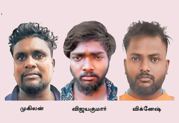 கொலையாளிகளுக்கு வெடிகுண்டு தந்த 3 பேர் சிக்கினர்