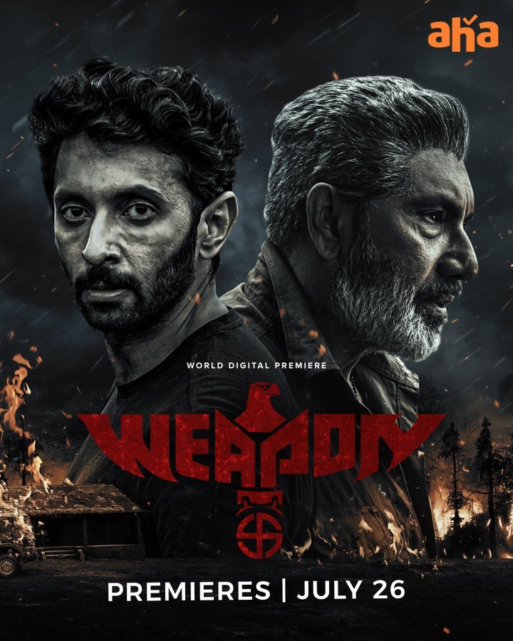 நாளை ஓடிடியில் வெளியாகும் சத்யராஜ், வசந்த் ரவியின் 'வெப்பன்' திரைப்படம்!