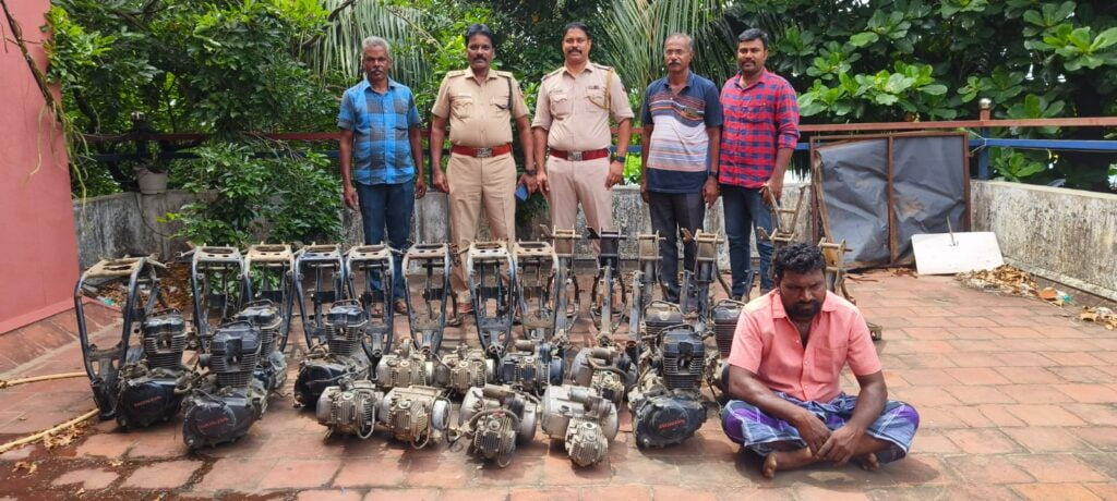 இருசக்கர வாகனங்களை திருடி வந்த தில்லாலங்கடி திருடன் கைது