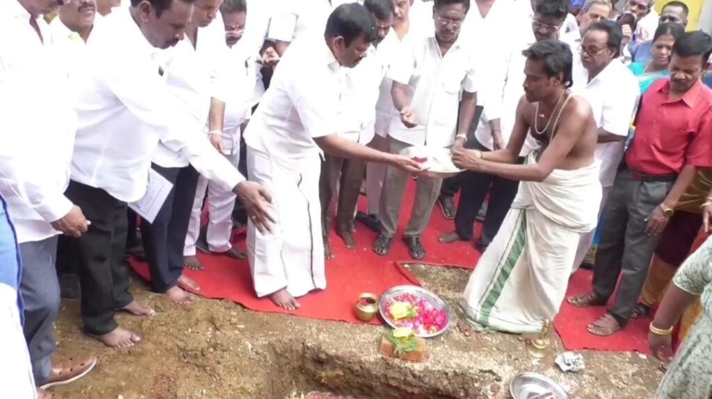 ஆவடி மாநகராட்சியில் புதிய ரேஷன் கடை அடிக்கல் நாட்டு விழா