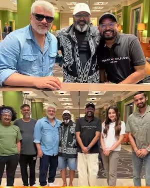 'விடாமுயற்சி' படக்குழுவுடன் வெங்கட் பிரபு..... வைரலாகும் புகைப்படம்!