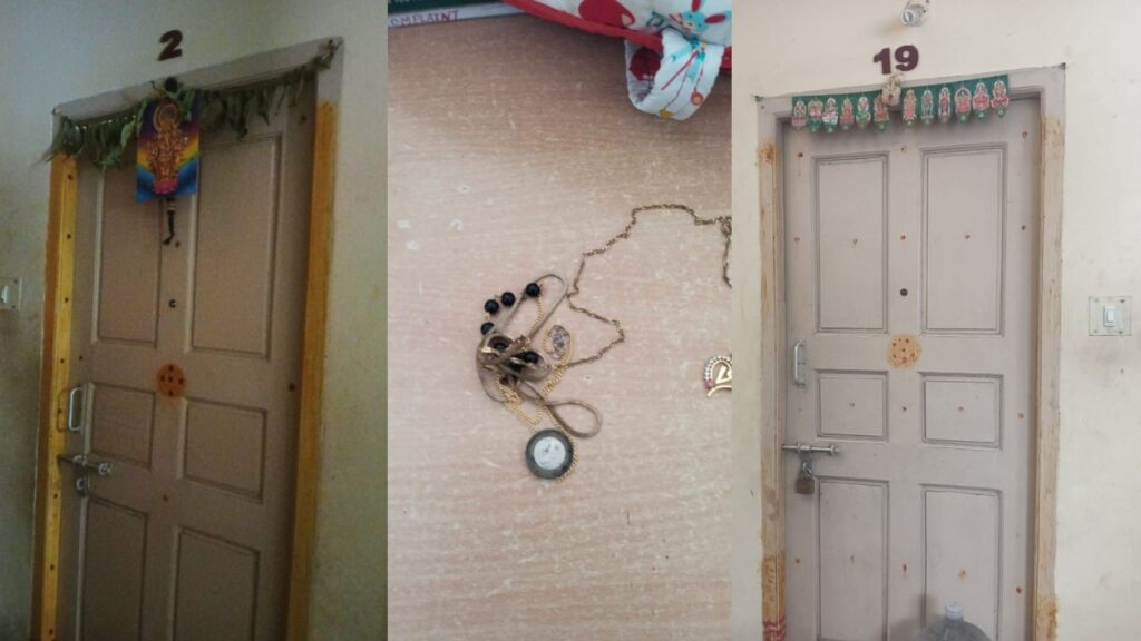 காவலர் குடியுருப்பில் எம்.பி.ஏ பட்டதாரி  கைவரிசை…