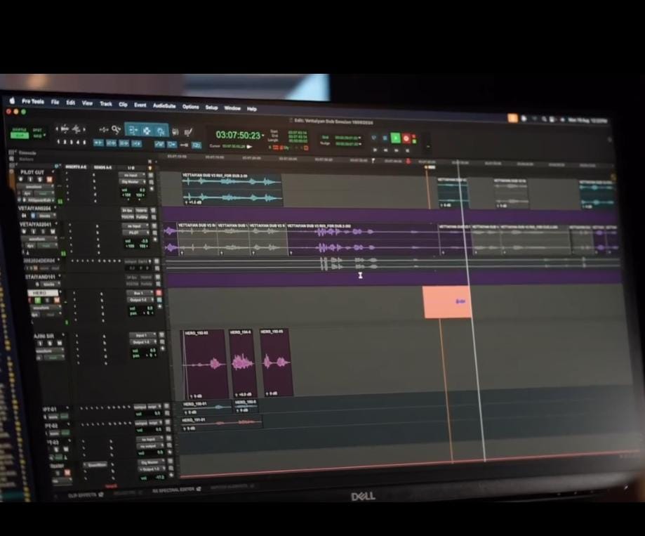 வேட்டையன் படத்தின் டப்பிங் பணியில் நடிகர் ரஜினிகாந்த்!