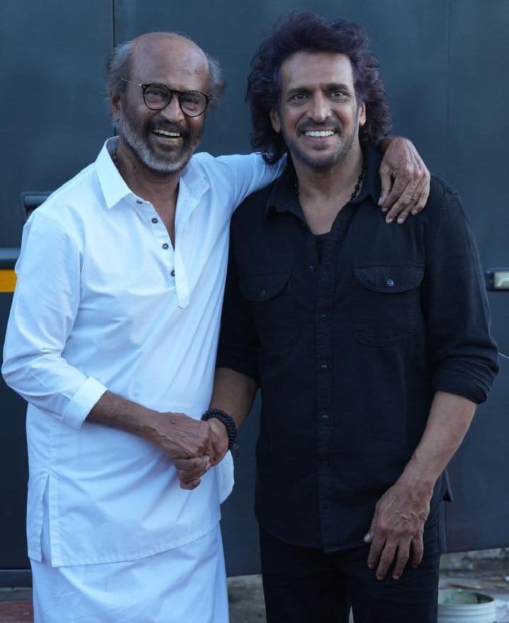 ரஜினியுடன் கன்னட நடிகர் உபேந்திரா..... வைரலாகும் புகைப்படம்!