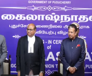 புதுச்சேரி: துணை நிலை ஆளுநர் பதவி ஏற்றார்