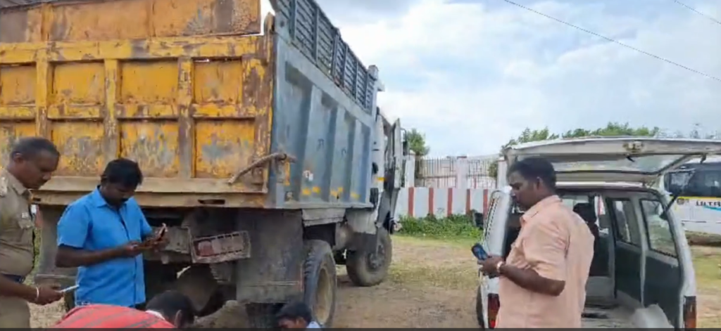 சென்னை : உறங்கிக் கொண்டிருந்த நண்பர் மீது லாரி ஏற்றி இறங்கிய சம்பவம்