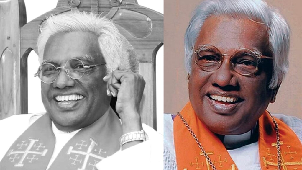 உடல்நலக் குறைவால் காலமான பேராயர் எஸ்றா சற்குணம் உடலுக்கு அஞ்சலி -  முதலமைச்சர் மு.க.ஸ்டாலின்