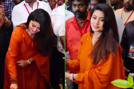 வெற்றி நடைபோடும் 'கோட்'.... ரசிகர்களுக்கு மரக்கன்று வழங்கிய நடிகை சினேகா!