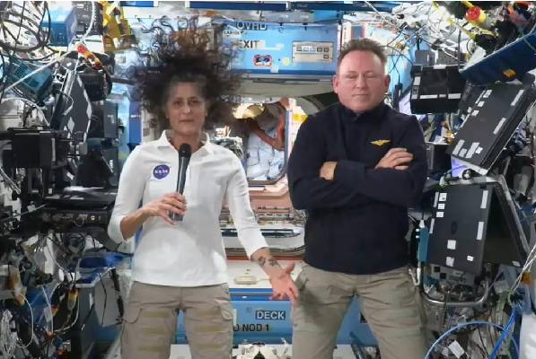 விண்வெளி நிலையத்தில் இருந்து செய்தியாளர்களை சந்தித்த சுனிதா வில்லியம்ஸ்: அமெரிக்க அதிபர் தேர்தலில் வாக்களிக்க விருப்பம்