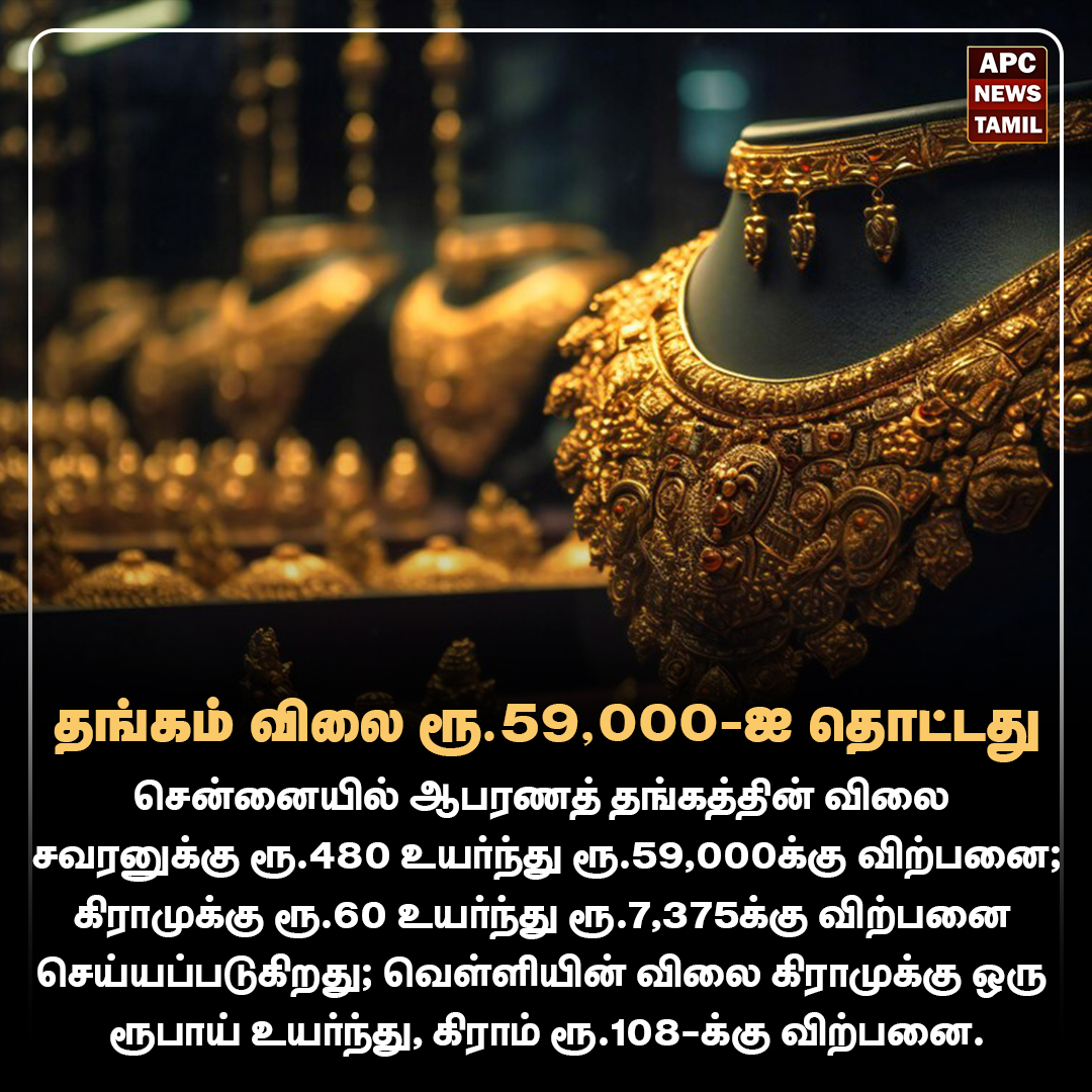தங்கம் விலை ரூ.59,000-ஐ தொட்டது