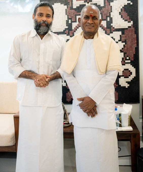 இளையராஜாவை நேரில் சந்தித்து நன்றி தெரிவித்த 'லப்பர் பந்து' படக்குழு!