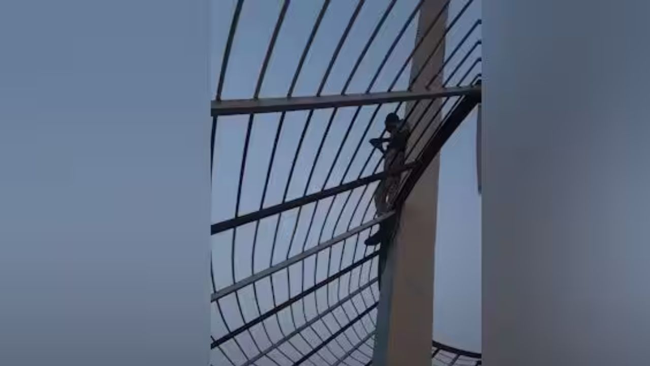 அண்ணாநகர் டவர் பார்க் மீது ஏறி காவலர் தற்கொலை முயற்சி