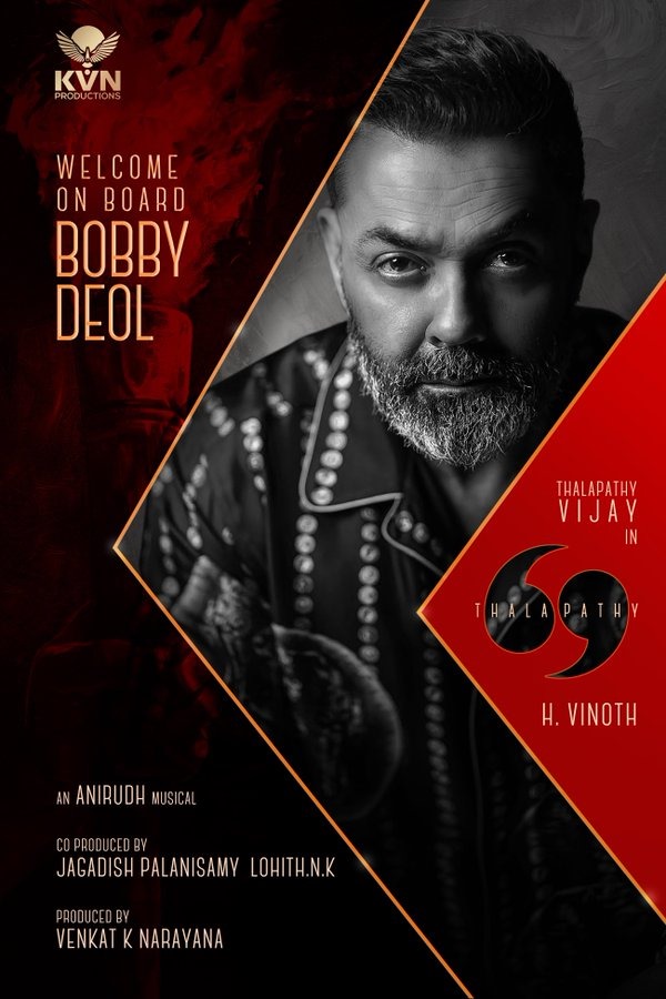 தளபதி 69 படத்தில் இணைந்த 'கங்குவா' பட நடிகர்.... அதிகாரப்பூர்வ அறிவிப்பு!