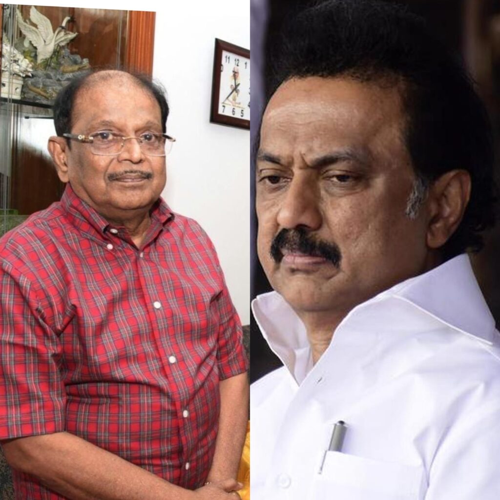 கழகத்தின் கொள்கைச் செல்வம் மறைவு - இடி போல என் நெஞ்சத்தைத் தாக்கியது - முதல்வர் மு.க.ஸ்டாலின்