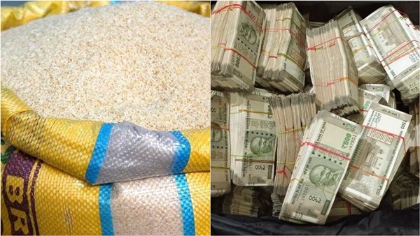 அரிசி மூட்டையில் கட்டுக்கட்டாக பணம் வடலூரில் பரபரப்பு