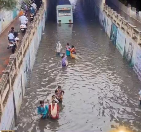 சென்னையில் மூழ்கிய சுரங்கப்பாதை