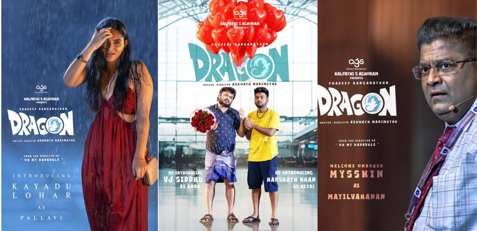 பிரதீப் ரங்கநாதன் நடிக்கும் 'டிராகன்' .... கதாபாத்திரங்களை அறிமுகப்படுத்திய படக்குழு!