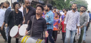 தங்கம் வென்று சென்னை திரும்பும் தங்கமகள் காசிமாவிற்கு மேளதாளங்களோடு உற்சாக  வரவேற்பு