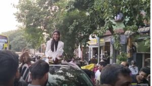 தங்கம் வென்று சென்னை திரும்பும் தங்கமகள் காசிமாவிற்கு மேளதாளங்களோடு உற்சாக  வரவேற்பு