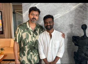 அமரன் பட இயக்குனர் ராஜ்குமார் பெரியசாமியை நேரில் அழைத்து வாழ்த்திய விஜய்!