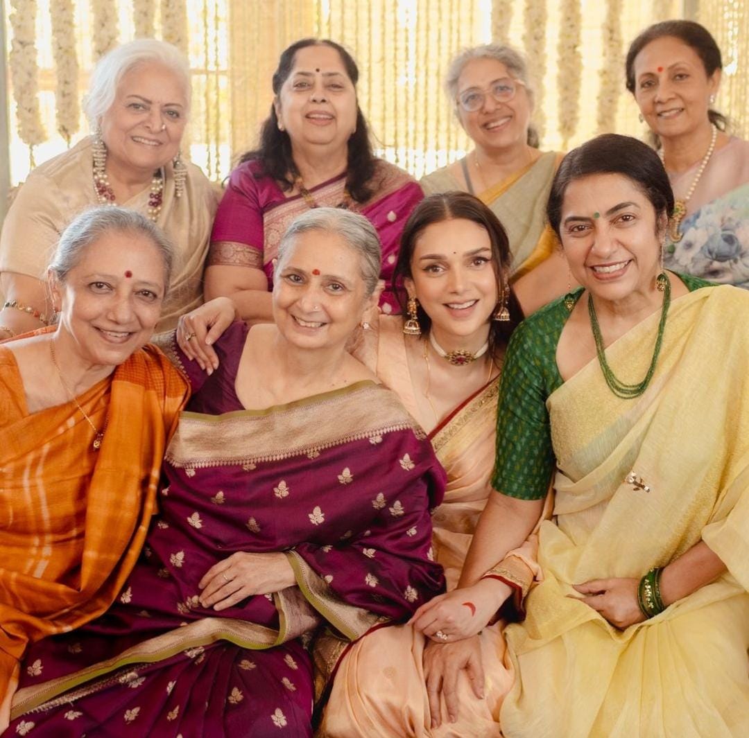 மணிரத்னம் குடும்பத்துடன் தல தீபாவளியை கொண்டாடிய சித்தார்த் - அதிதி ராவ் தம்பதி!