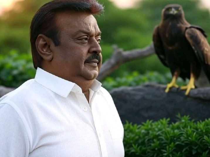 கேப்டனின் முதலாம் ஆண்டு நினைவு நாள்..... வானில் வட்டமடித்த கழுகு!