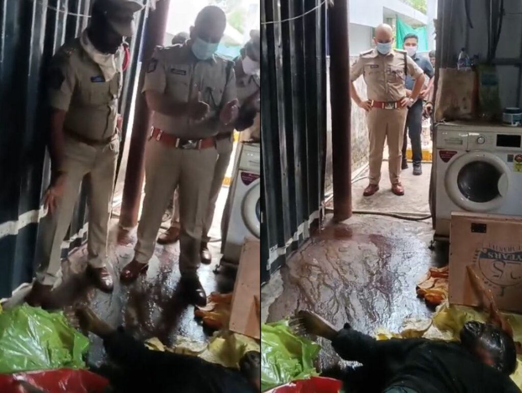 ஆந்தராவில் பார்சலில் வந்த அழுகிய ஆண் சடலம்!