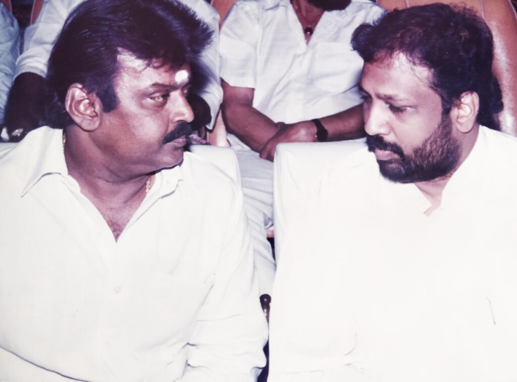 ஹாலிவுட் கலைஞர்களையே பிரமிக்க வைத்த விஜயகாந்த்..... சுவாரஸ்யம் பகிர்ந்த பிரபல தயாரிப்பாளர்!