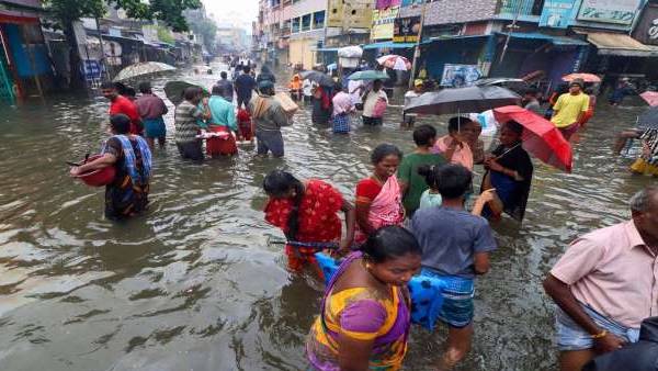 திருநின்றவூரில் மழை வெள்ளத்தால் பொதுமக்களின் இயல்பு வாழ்க்கை முடங்கியது…!