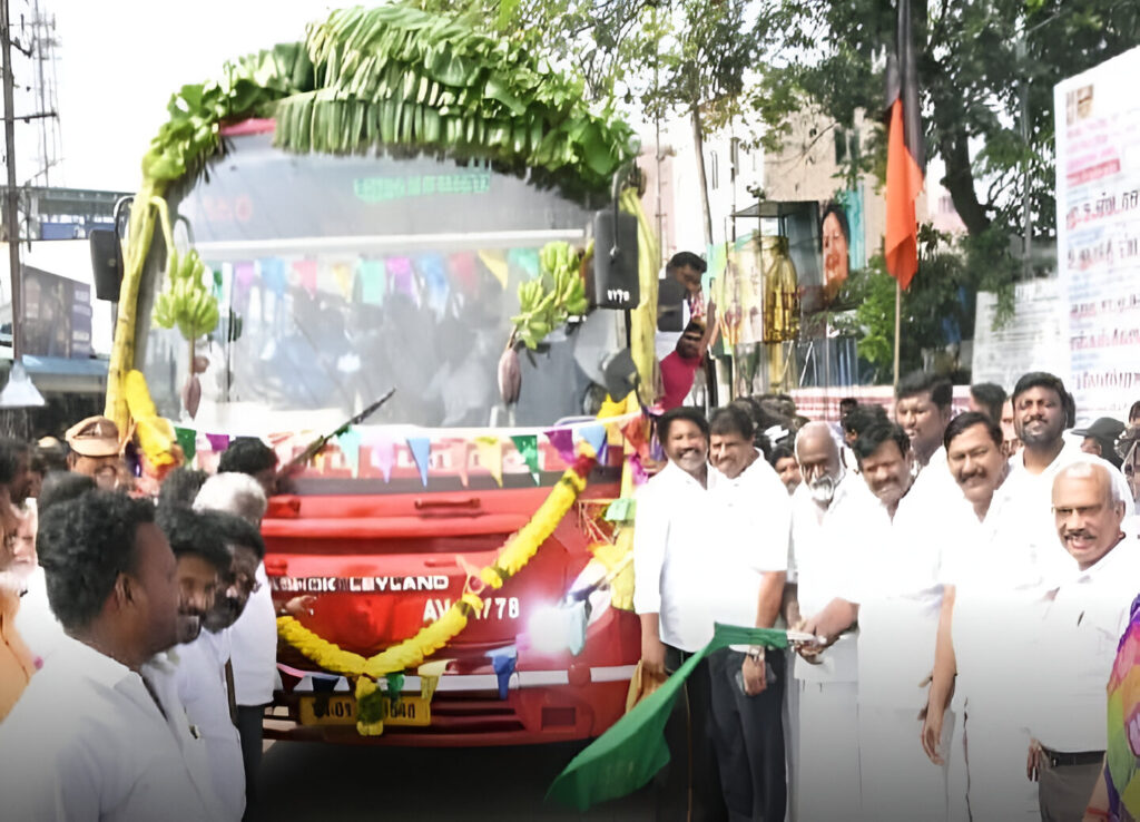 580 வழித்தட பேருந்து புதுவாயல் வரை நீட்டிப்பு - அமைச்சர் நாசர்