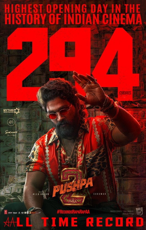 வசூல் வேட்டை நடத்தும் 'புஷ்பா 2' .... இரண்டு நாட்களில் இத்தனை கோடியா?