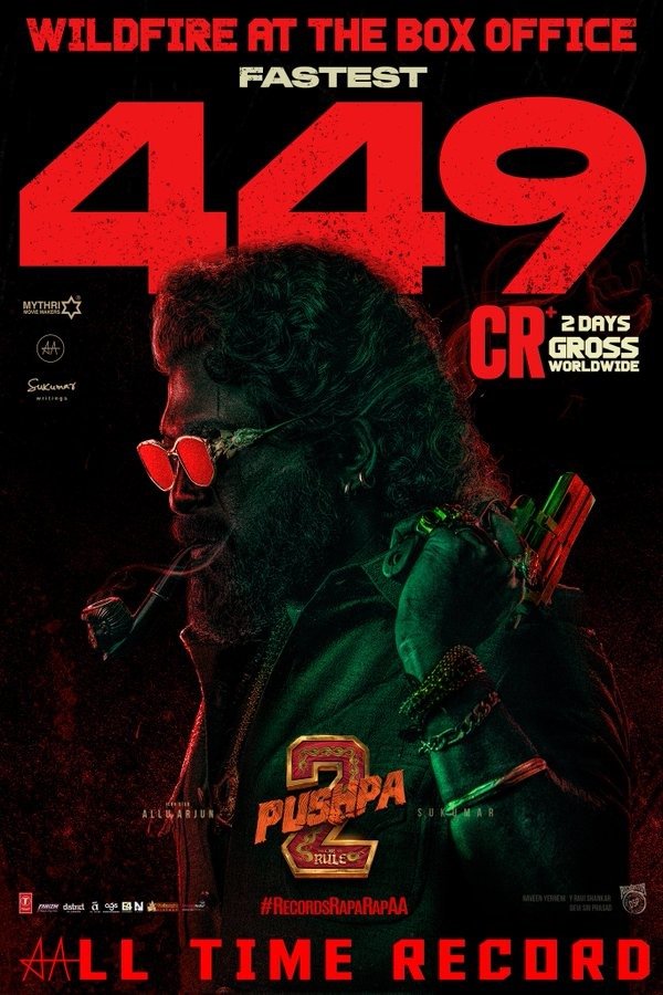 பாக்ஸ் ஆபிஸில் மாஸ் காட்டும் 'புஷ்பா 2' .... படக்குழுவினரின் புதிய அறிவிப்பு!