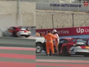 ரேஸ் கார் விபத்து - உயிர் தப்பிய அஜித்