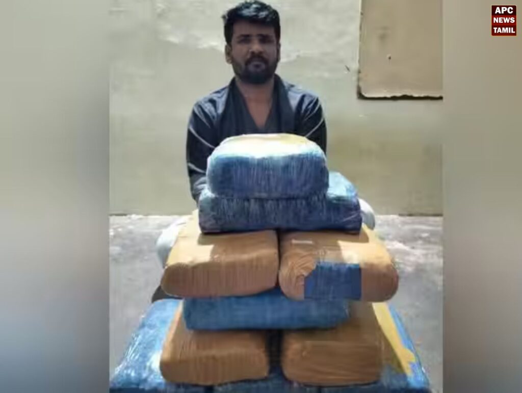 பூந்தமல்லியில் சூட்கேசில் 21 கிலோ கஞ்சா கடத்தல்!