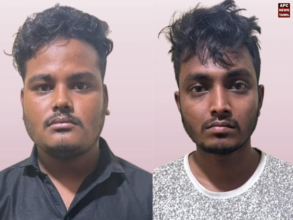 சென்னையில் நகை பட்டறையில் திருடிய இருவர் கைது!