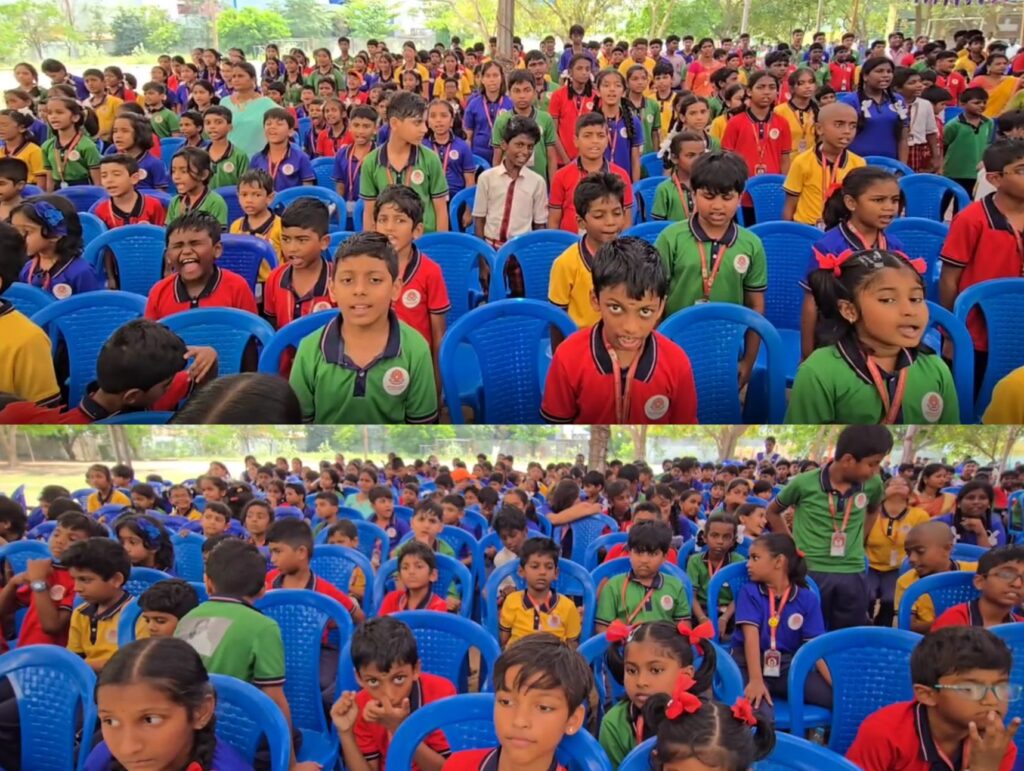 247 தமிழ் எழுத்துக்களால் உருவான 4 அடி திருவள்ளூர் சிலை: பள்ளி மாணவர்கள் அசத்தல்