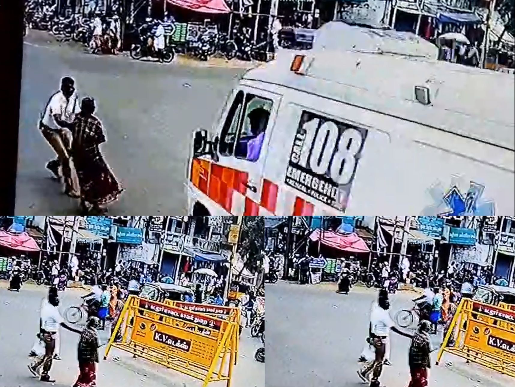 சமயோஜிதமாக விபத்தை தடுத்த போக்குவரத்து ஆய்வாளர் – குவியும் பாராட்டுக்கள்