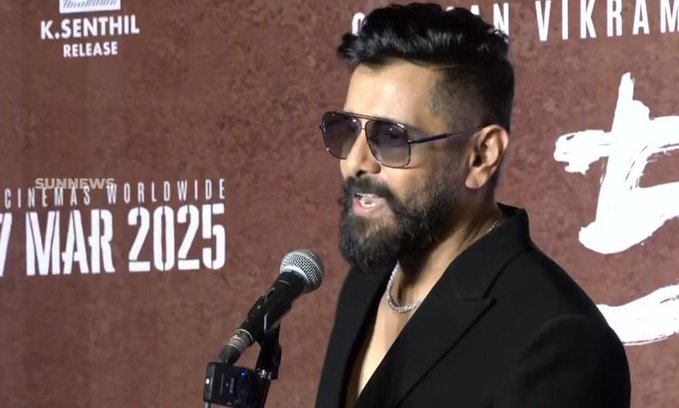 சேதுபதி + சித்தா தான் 'வீர தீர சூரன்'.... இசை வெளியீட்டு விழாவில் விக்ரம் பேச்சு!