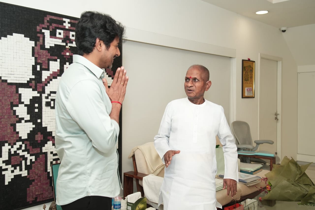 இளையராஜாவை நேரில் சந்தித்த சிவகார்த்திகேயன்.... வைரலாகும் புகைப்படங்கள்!