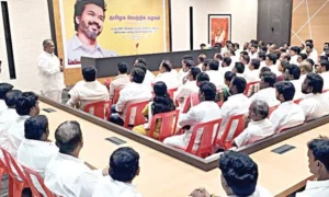 பூத் கமிட்டி நிர்வாகிகளுக்கு பயிற்சி பட்டறை, மாநாடு நடத்த திட்டம்-தமிழக வெற்றிக் கழக ஆலோசனைக் கூட்டம்