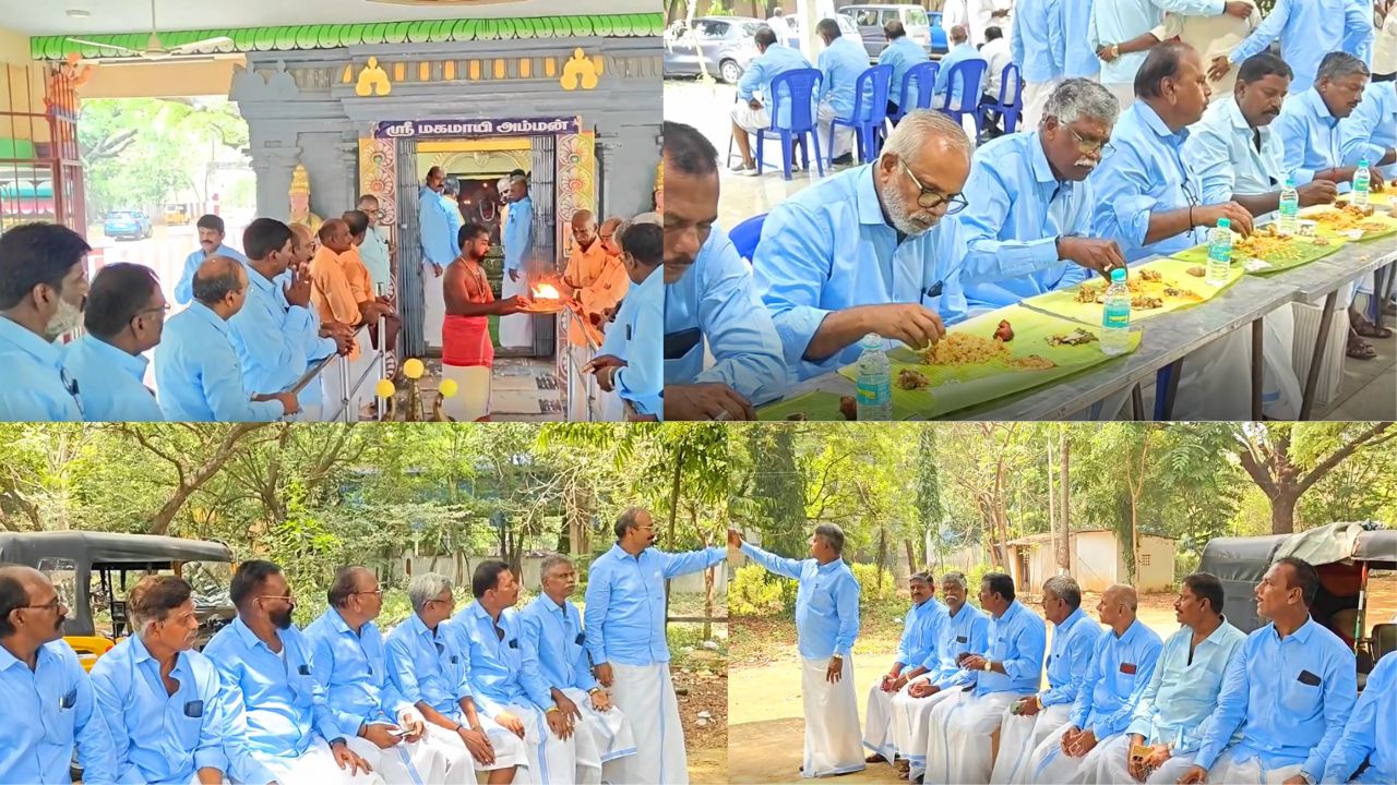 ஒரே வண்ணத்தில் உடை… 39 ஆண்டுகளுக்கு பிறகு செல்ஃபி- கட்டிப்பிடி: அன்பை பரிமாரிய காவலர்கள்