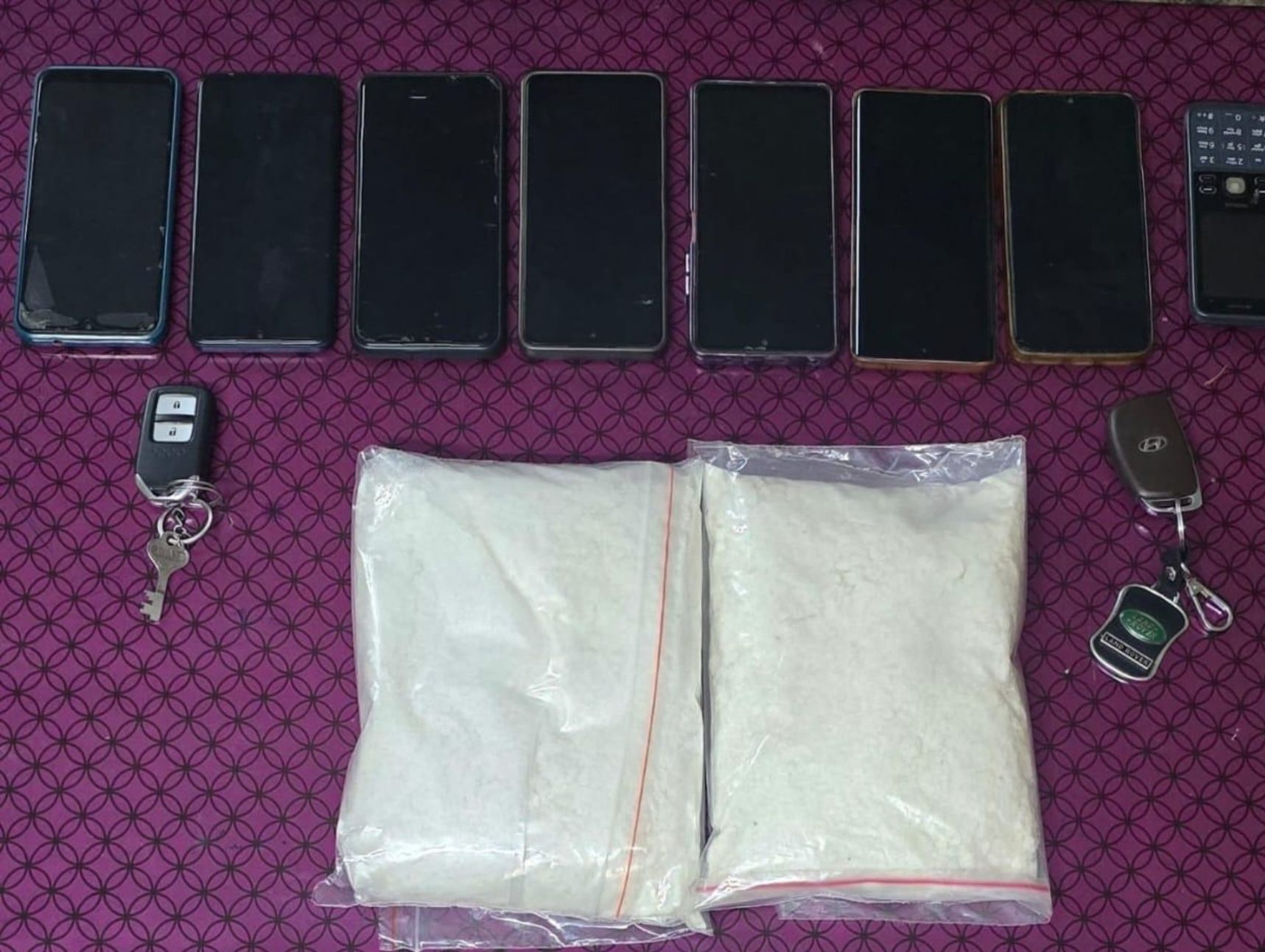 ஆறு கோடி மதிப்பிலான இரண்டு கிலோ கொக்கைன் …8 பேர் கைது!