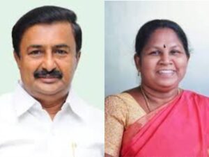 மறைந்த முதலமைச்சர் அண்ணா, கலைஞர் நினைவிடத்தில் மரியாதை - மு.பெ.சாமிநாதன் , கயல்விழி செல்வராஜ்